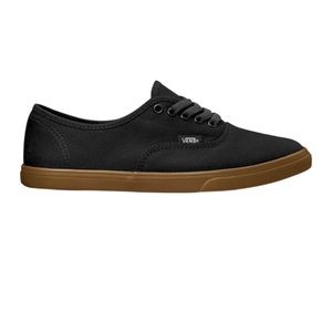 Black Vans Authentic Lo Pro Gumsole Shoes - Size 7